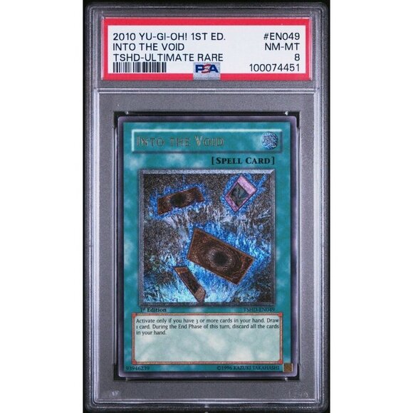 2010 YU-GI-OH TSHD-THE SHINING DARKNESS EN049 INTO THE VOID 1ST EDITION UR PSA 8 - Picture 1 of 1